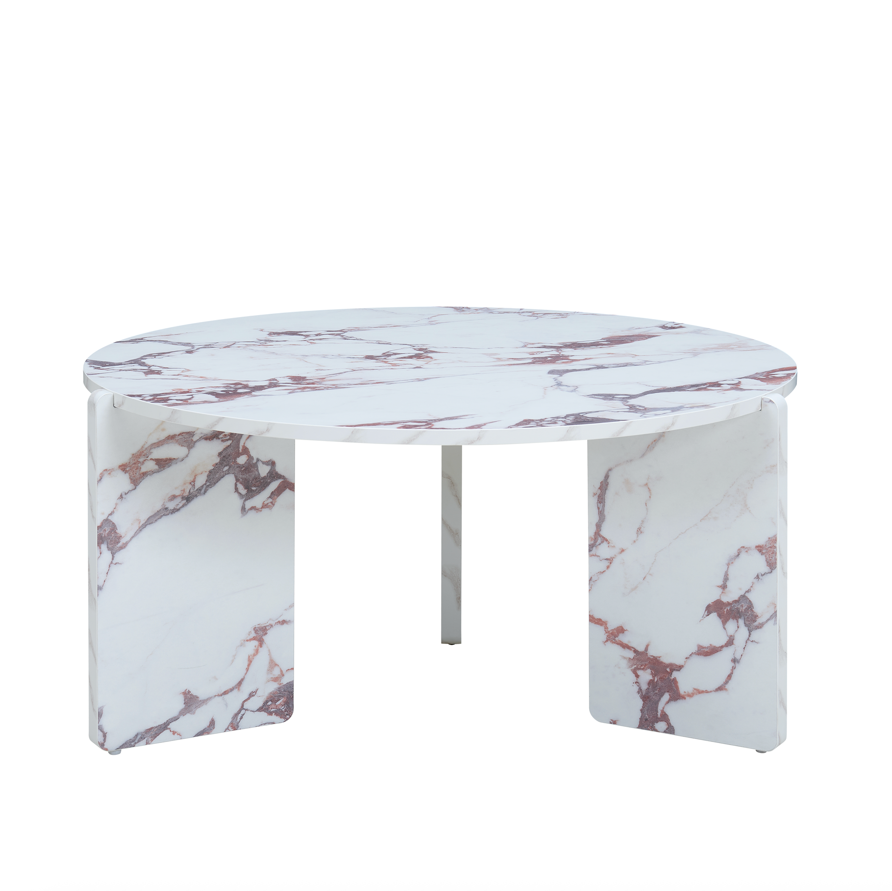 Halo White Marble Effect Coffee Table